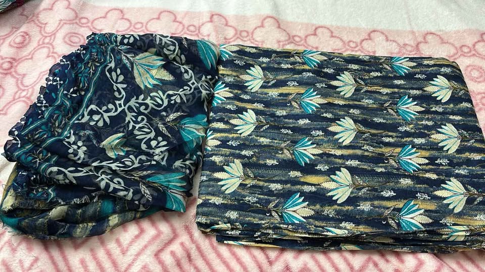 Printed Cotton suits with dupatta - photo 5