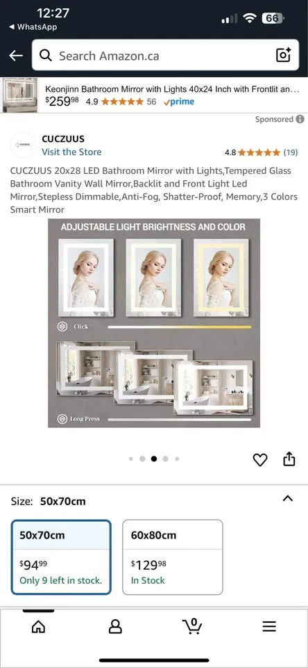 Bathroom mirror image indicator(3)