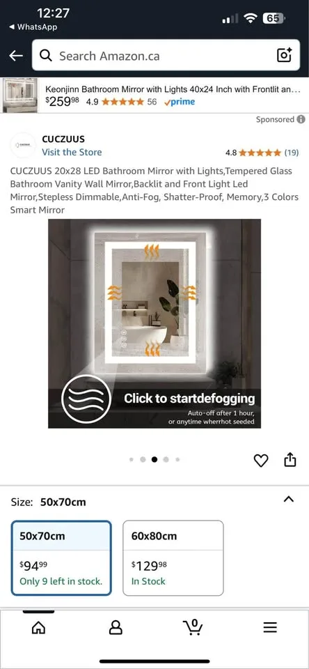 Bathroom mirror image indicator(4)