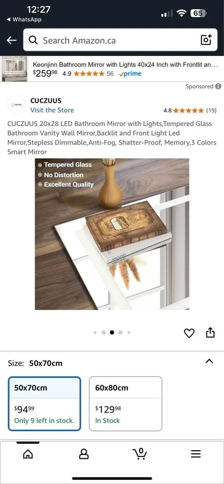 Bathroom mirror image indicator(5)