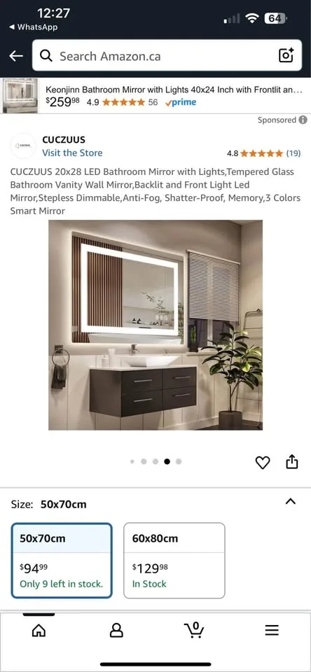 Bathroom mirror image indicator(7)