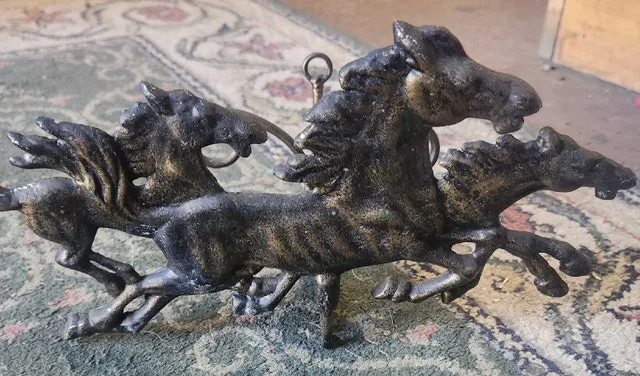 Metal Horse Candle Holder