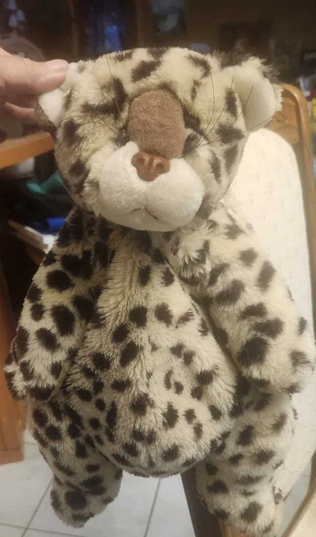 Leopard Plush Backpack