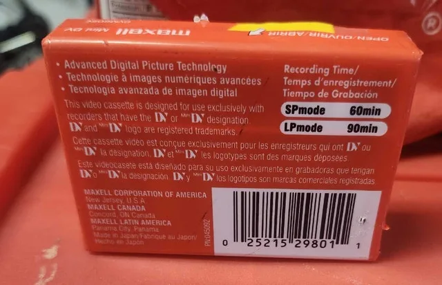 Maxell Mini DV image indicator(2)