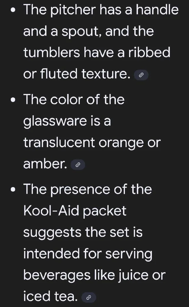 Orange Glass Pitcher Set image indicator(5)