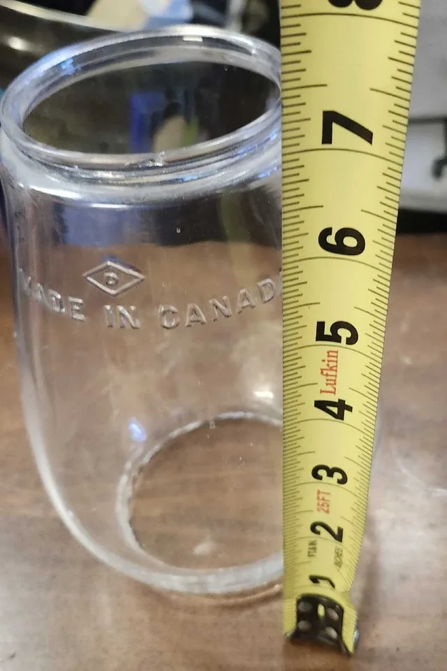 Vintage Clear Glass Lamp Shade image indicator(2)