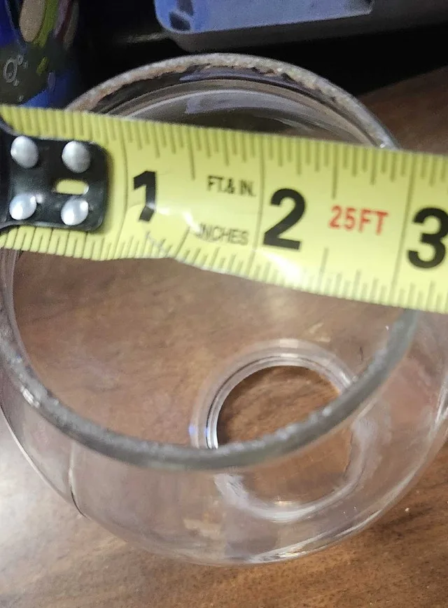 Vintage Clear Glass Lamp Shade image indicator(4)