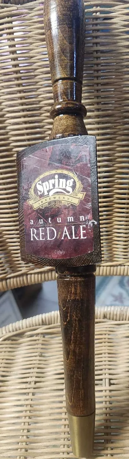 Spring Red Ale Tap Handle