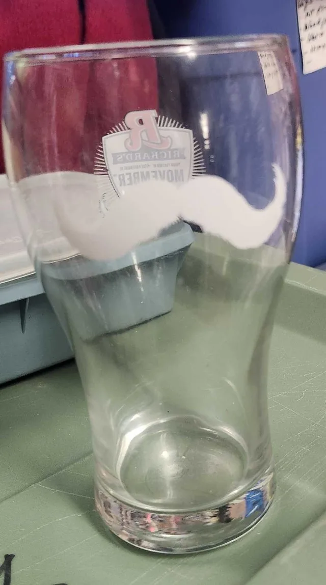 Rickard's Movember Beer Glass image indicator(2)