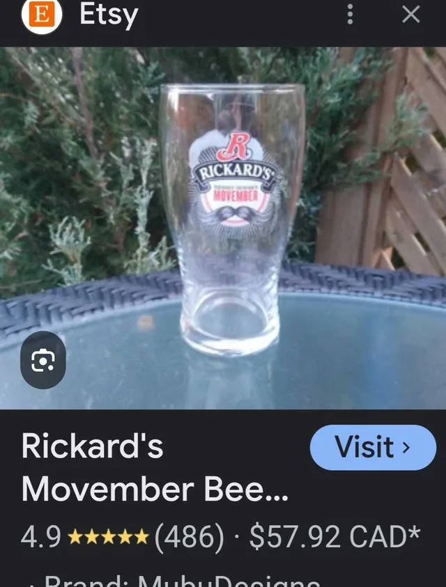 Rickard's Movember Beer Glass image indicator(4)