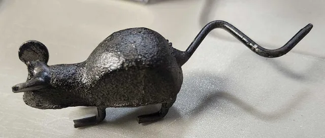 Iron Mouse Figurine