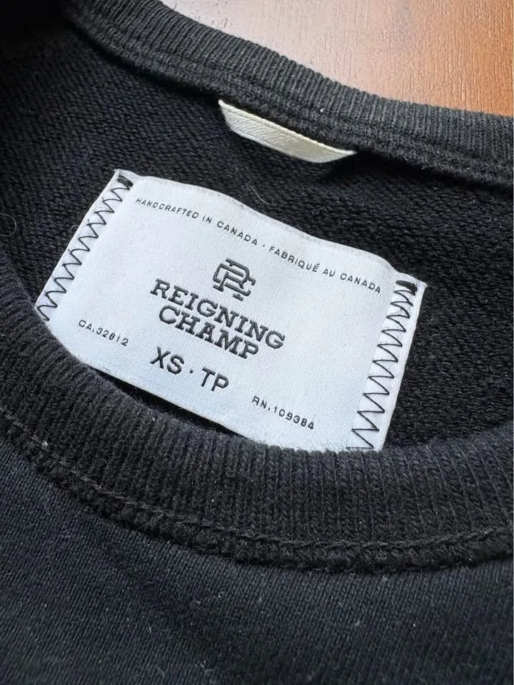 Black Reigning Champ Sweater image indicator(2)