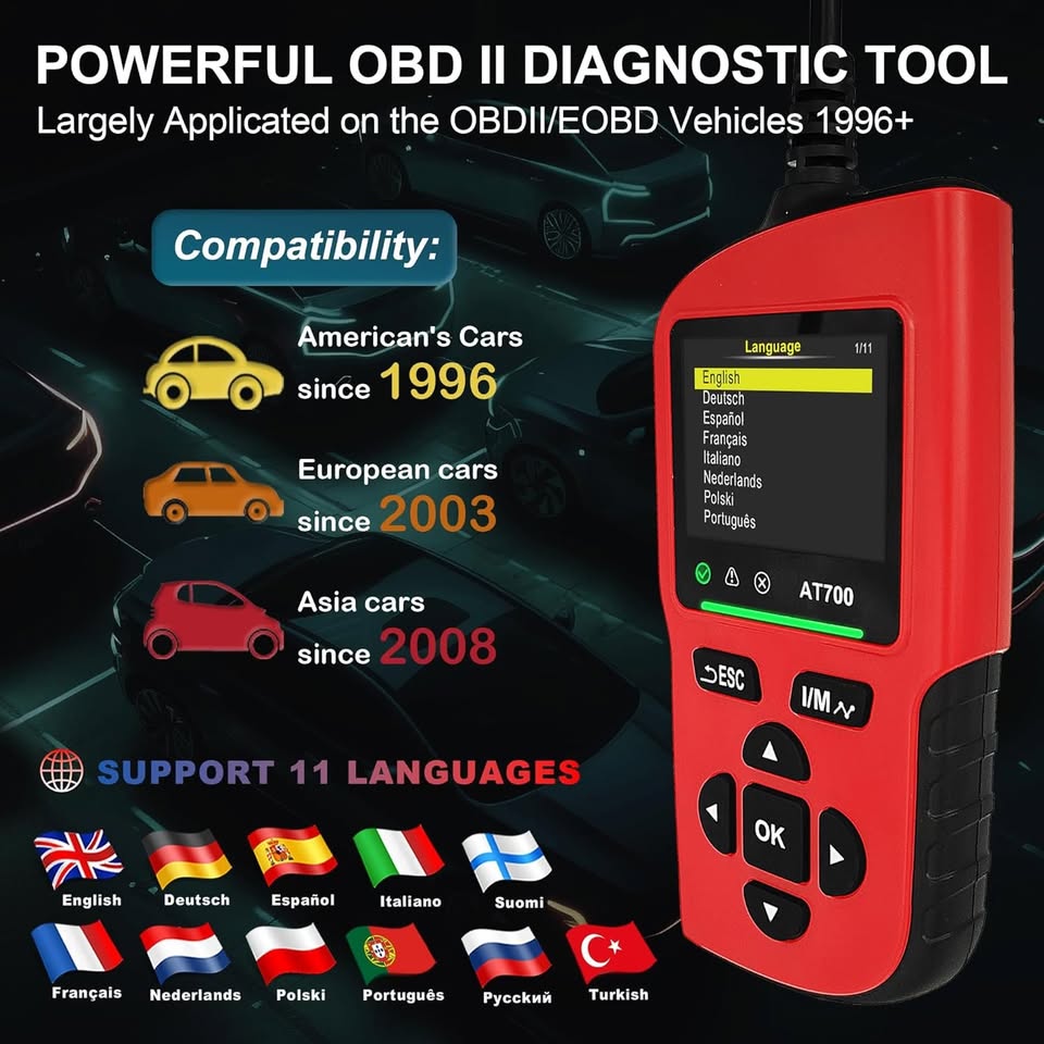 ZOFAZ AT700 OBD2 Scanner – Professional Car Diagnostic Tool - photo 3