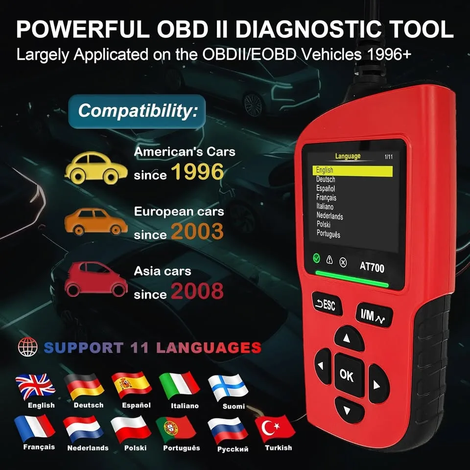 ZOFAZ AT700 OBD2 Scanner – Professional Car Diagnostic Tool image indicator(3)