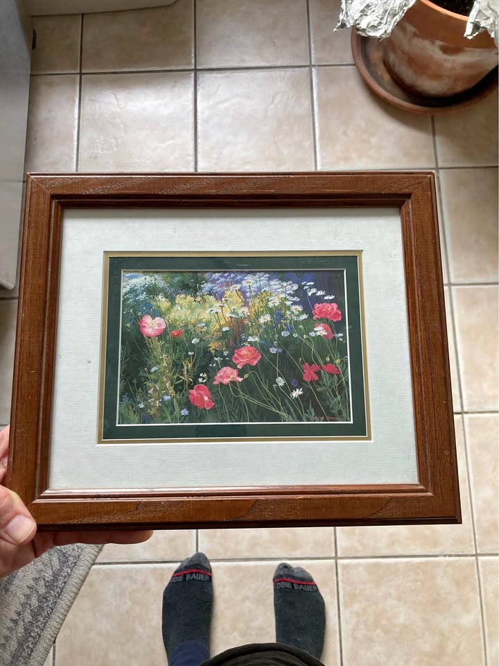 Framed flower portrait