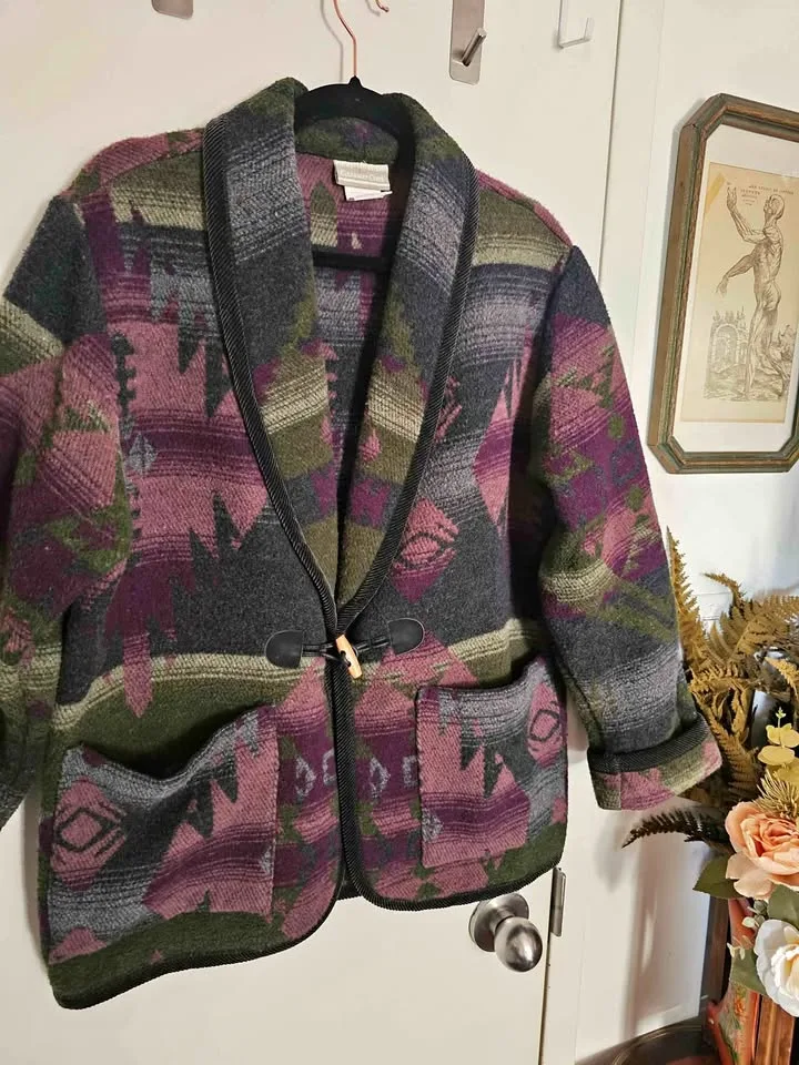 Mens S Vintage Southwestern Aztec Pattern Mens Coat