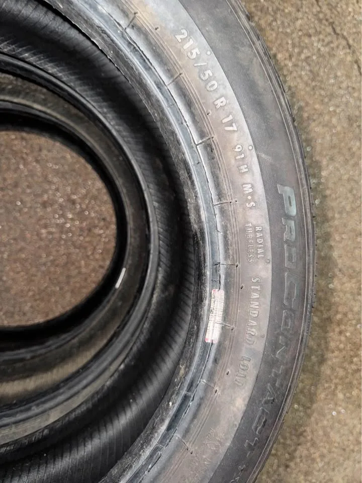 3 Continental All Season Tires *215/50/17* *Aged* DOT *1215* image indicator(5)