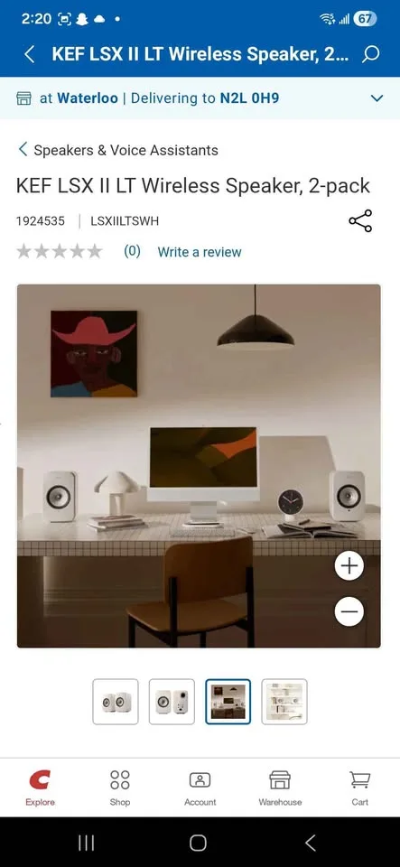 KEF LSX II LT Wireless Speaker, 2-pack, white Brand new image indicator(4)