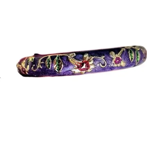 Purple hinged flower bracelet image indicator(3)