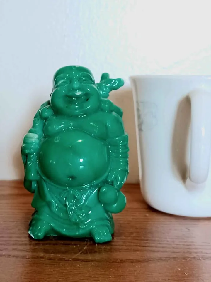 Chinese Hand Carved Happy Buddha image indicator(9)