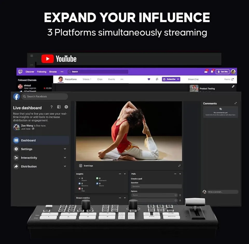 Osee GoStream Deck Pro Portable Switcher image indicator(5)