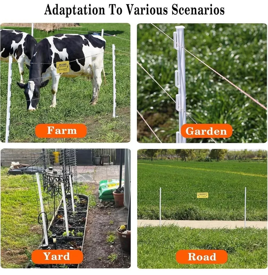 Zoiut 50 Pack Fence Posts,48 Inch/4FT image indicator(5)