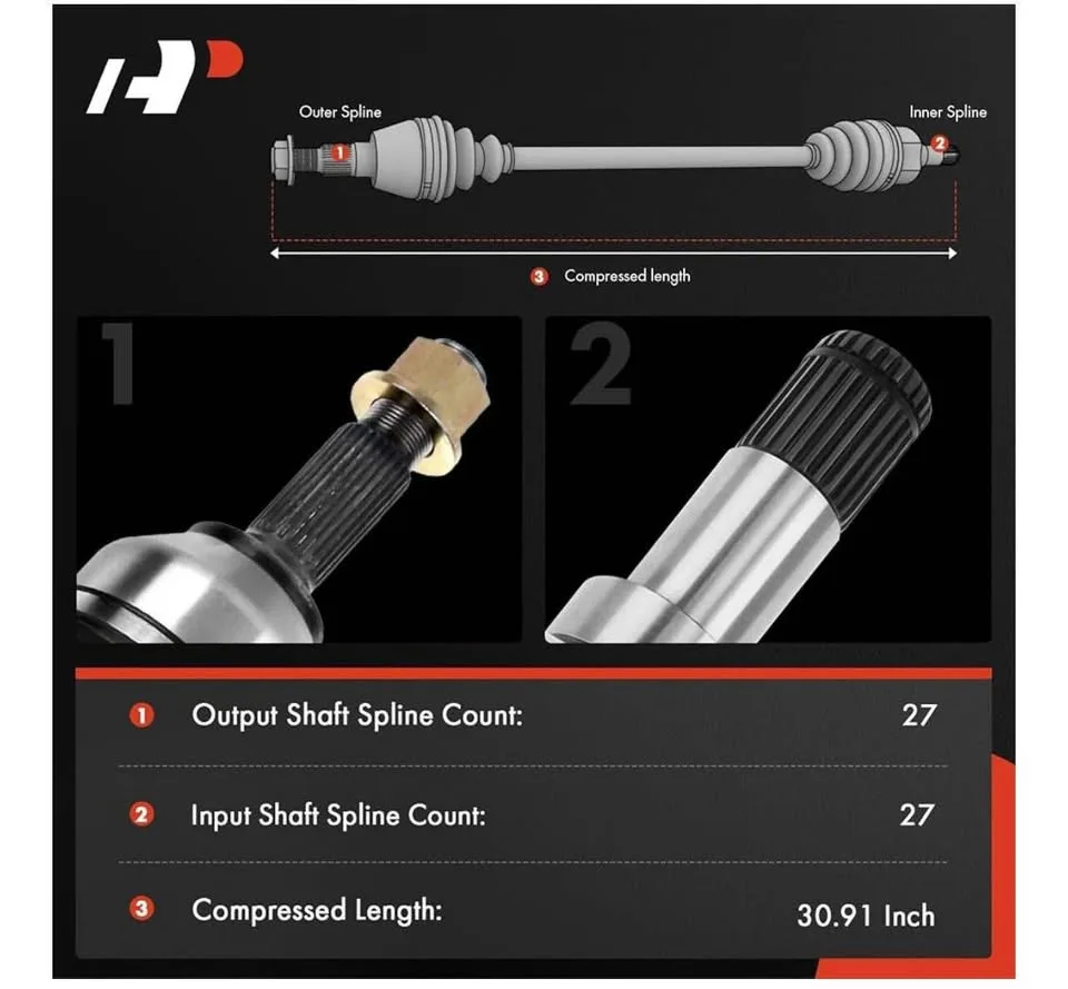 A-Premium CV Axle Shaft Assembly Compatible with Mercedes-Benz image indicator(2)