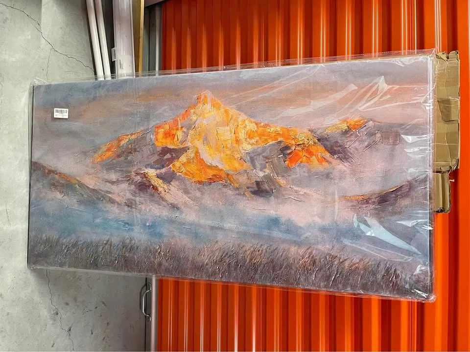 Colorful Flowers Abstract Painting On Canvas