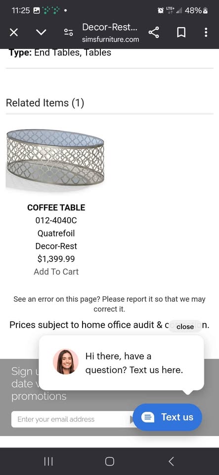 Decor Rest Quatrefoil Coffee Table - photo 2