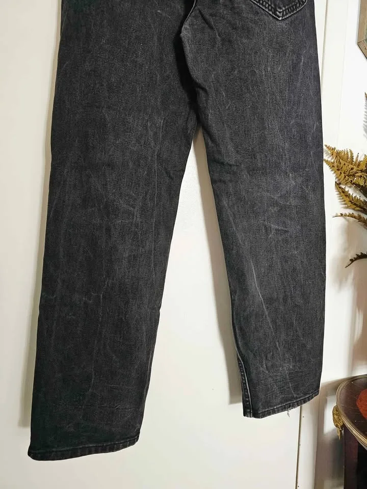Vintage 90s Lee 31x30 Relaxed Fit Washed Black Denim Mens Jeans image indicator(3)