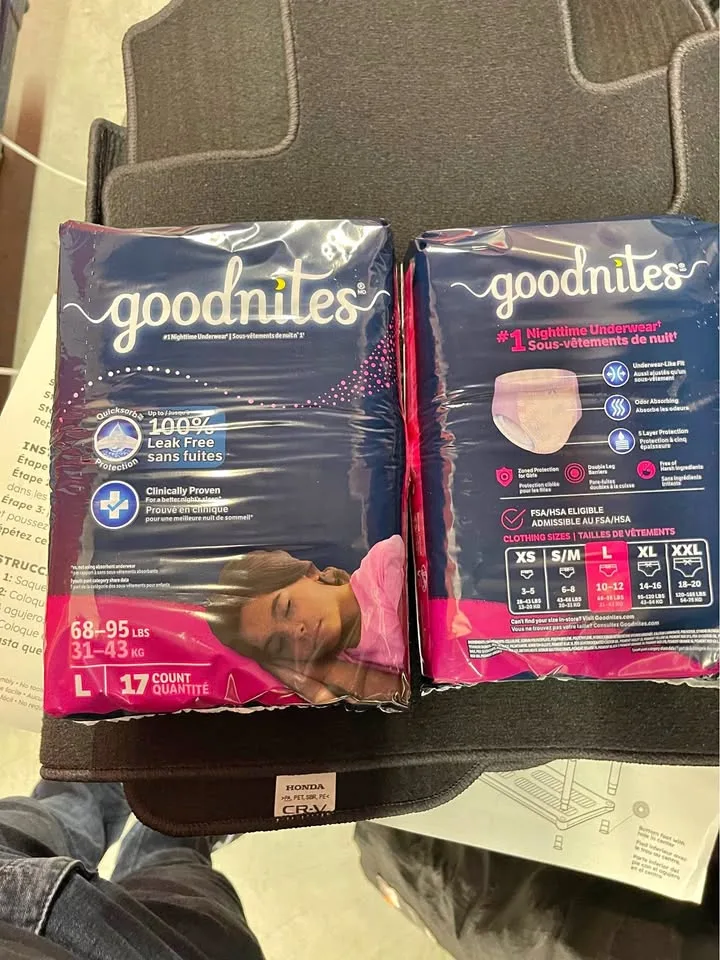GoodNites Huggies Bedwetting Underwear