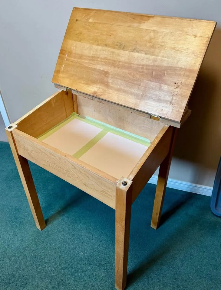 Lift Top School Desk Antique image indicator(2)