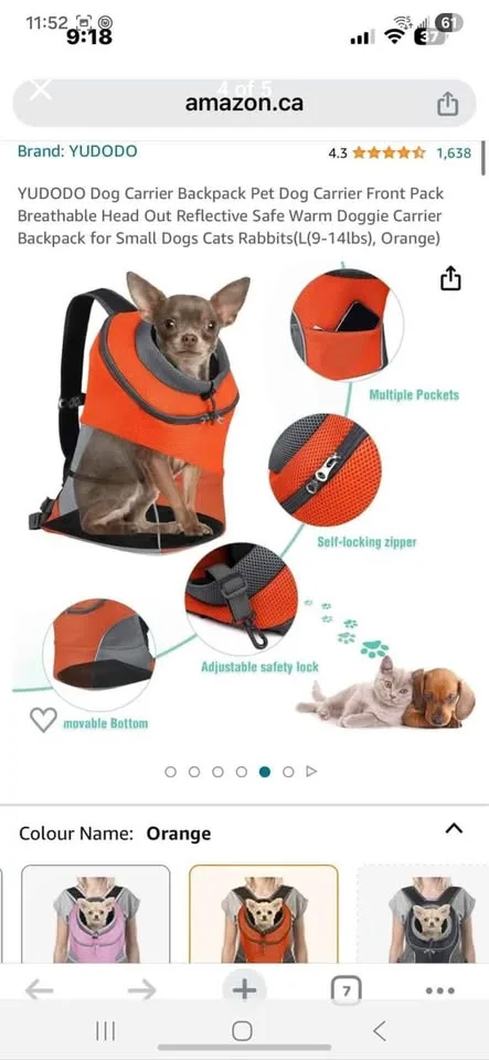 Brand new dogpack carrier jacket image indicator(2)