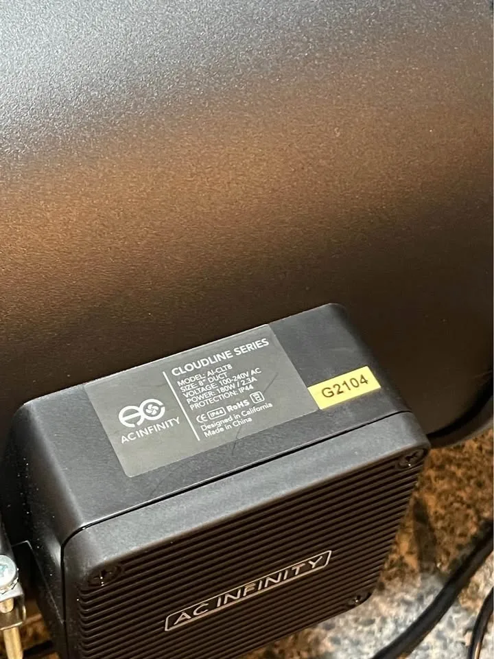 AC Infinity Cloudine Pro T8 - 8” fan for grow tents image indicator(5)