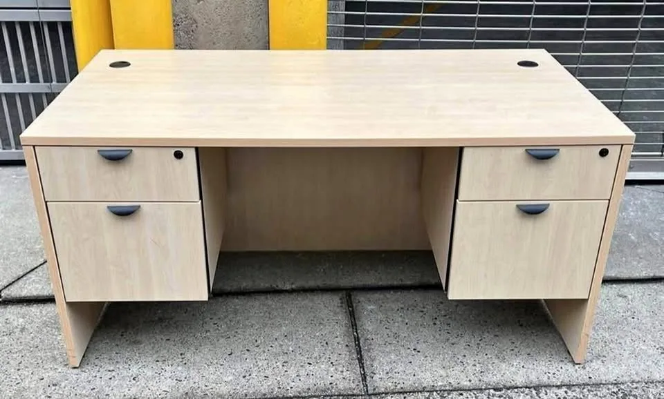 Maple finished executive office desk