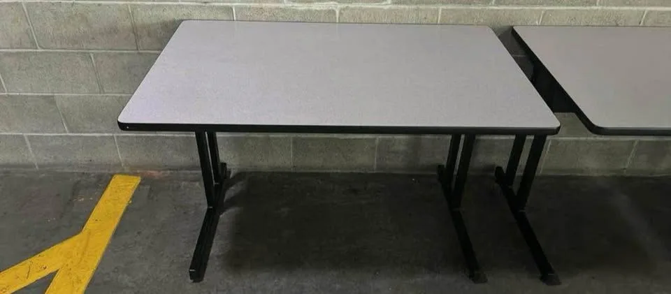 Set of Four Grey Laminate Executive Office Desks image indicator(2)