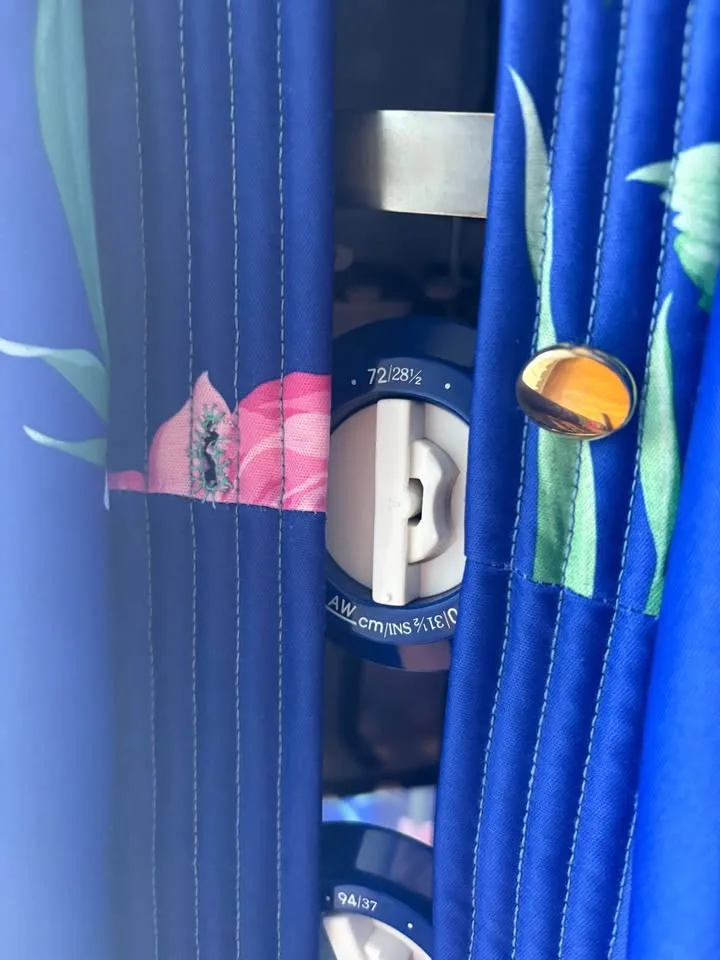 Vintage Blue Maxi Floral Robe image indicator(3)