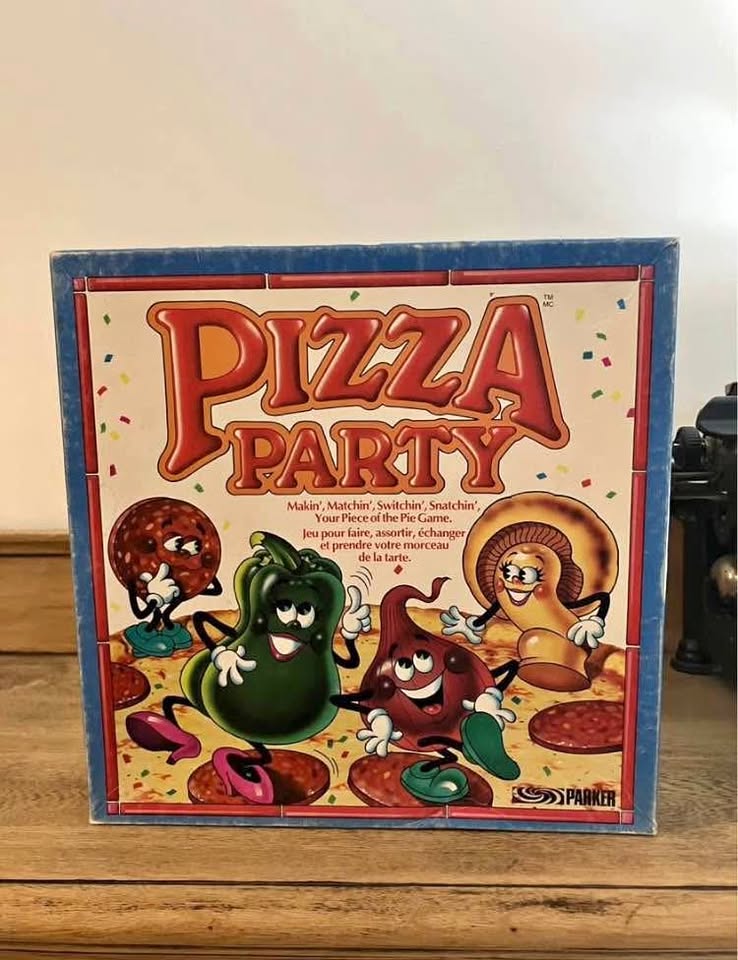 Pizza Party Board Game - 1987 Parker Brothers Complete Pieces