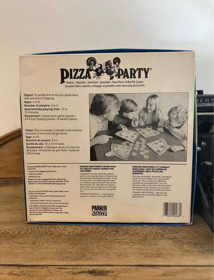 Pizza Party Board Game - 1987 Parker Brothers Complete Pieces - photo 2
