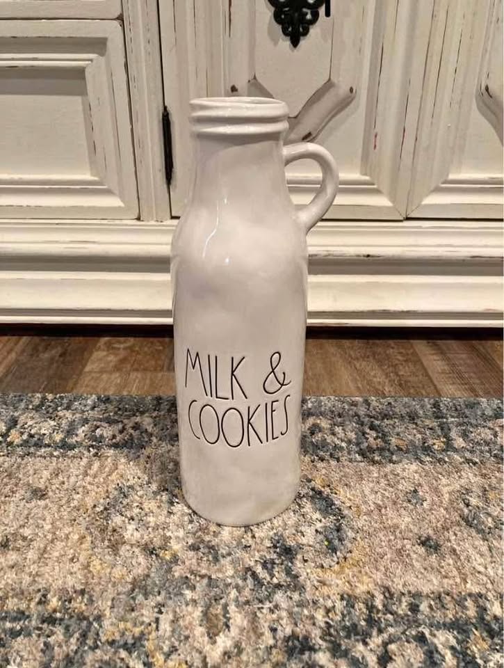 Rae Dunn Christmas Milk and Cookies Jug