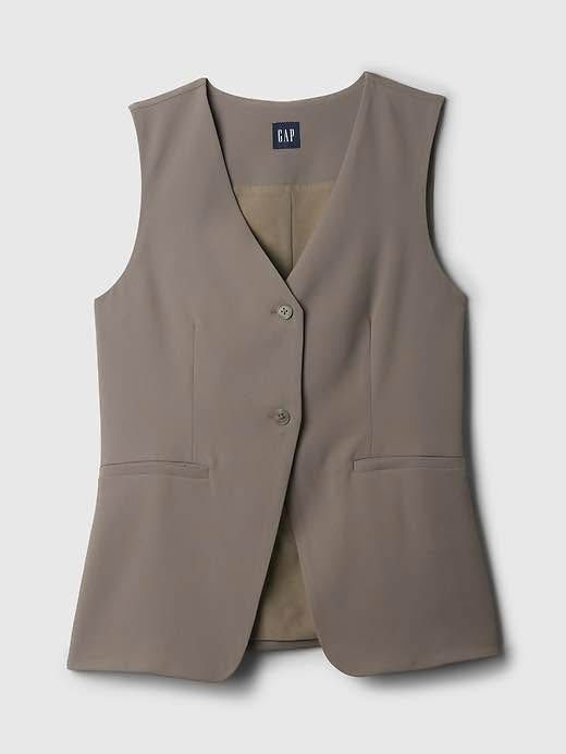 BNWT Gap Longline Twill Vest - Size M - photo 2