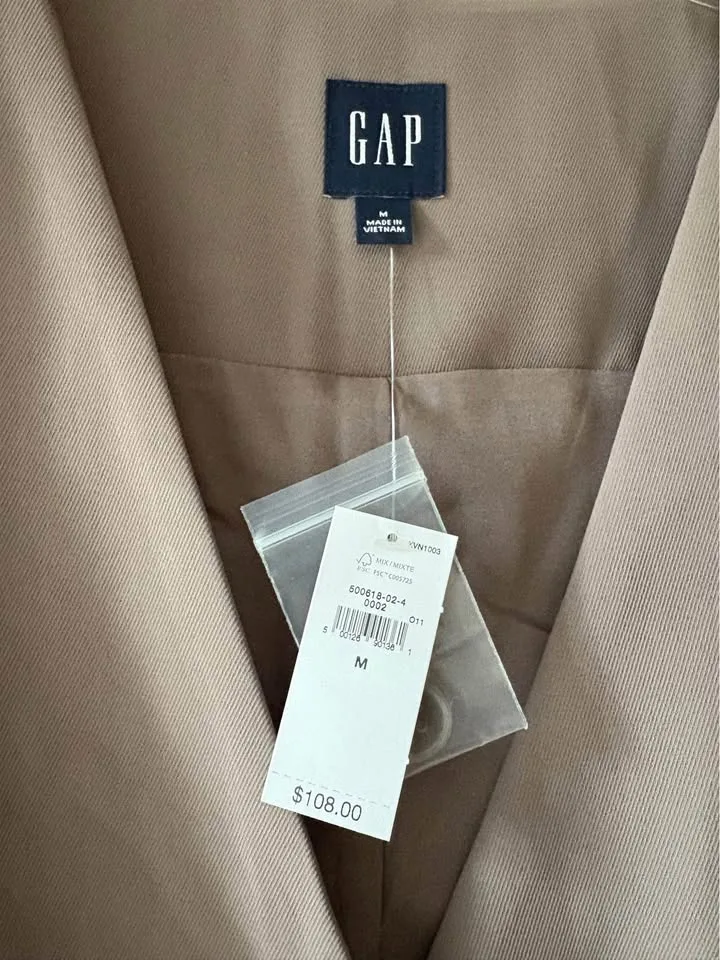 BNWT Gap Longline Twill Vest - Size M image indicator(4)