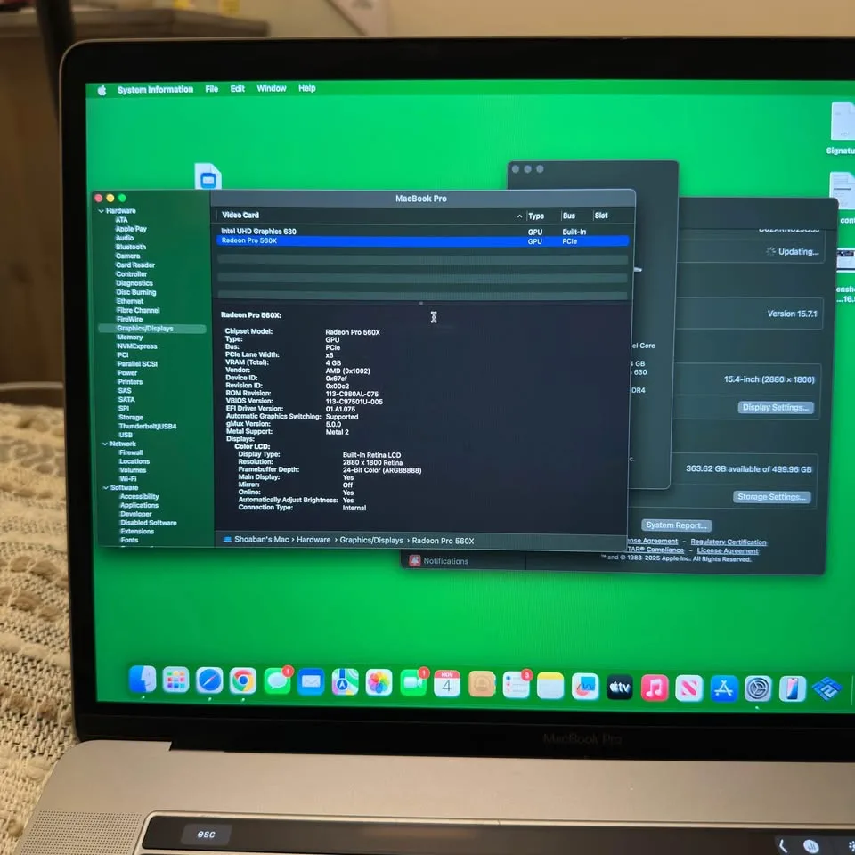 Apple MacBook Pro 2018 - 15" - i7 16/512 GB - Space Grey image indicator(10)