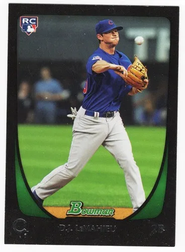 2011 Bowman D.J. LeMahieu RC Cubs Baseball Card thumbnail