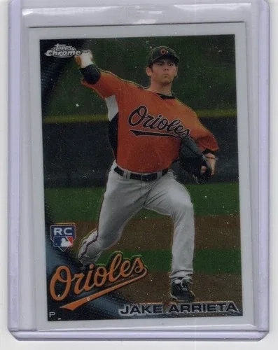 JAKE ARRIETA ROOKIE - 2010 TOPPS CHROME CARD # 213 Orioles Cubs thumbnail