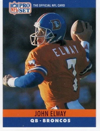 1990 Pro Set John Elway #88 Denver Broncos thumbnail