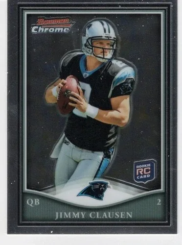 2010 Topps Chrome Jimmy Clausen Rookie Card thumbnail