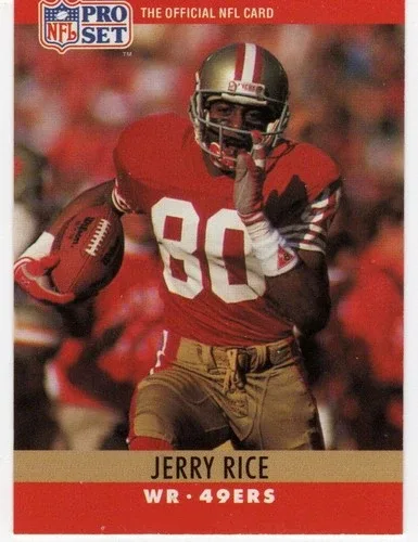 Jerry Rice, 1990 Pro Set, #295, San Francisco 49ers thumbnail