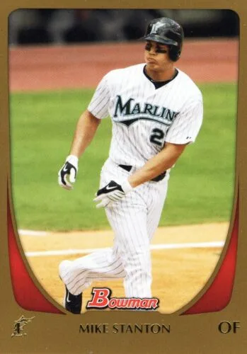 2011 Bowman Giancarlo Stanton Gold Parallel thumbnail