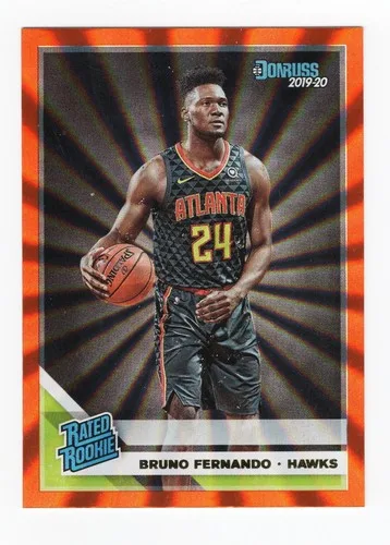 2019-20 Donruss Holo Orange Laser #232 Bruno Fernando RR thumbnail